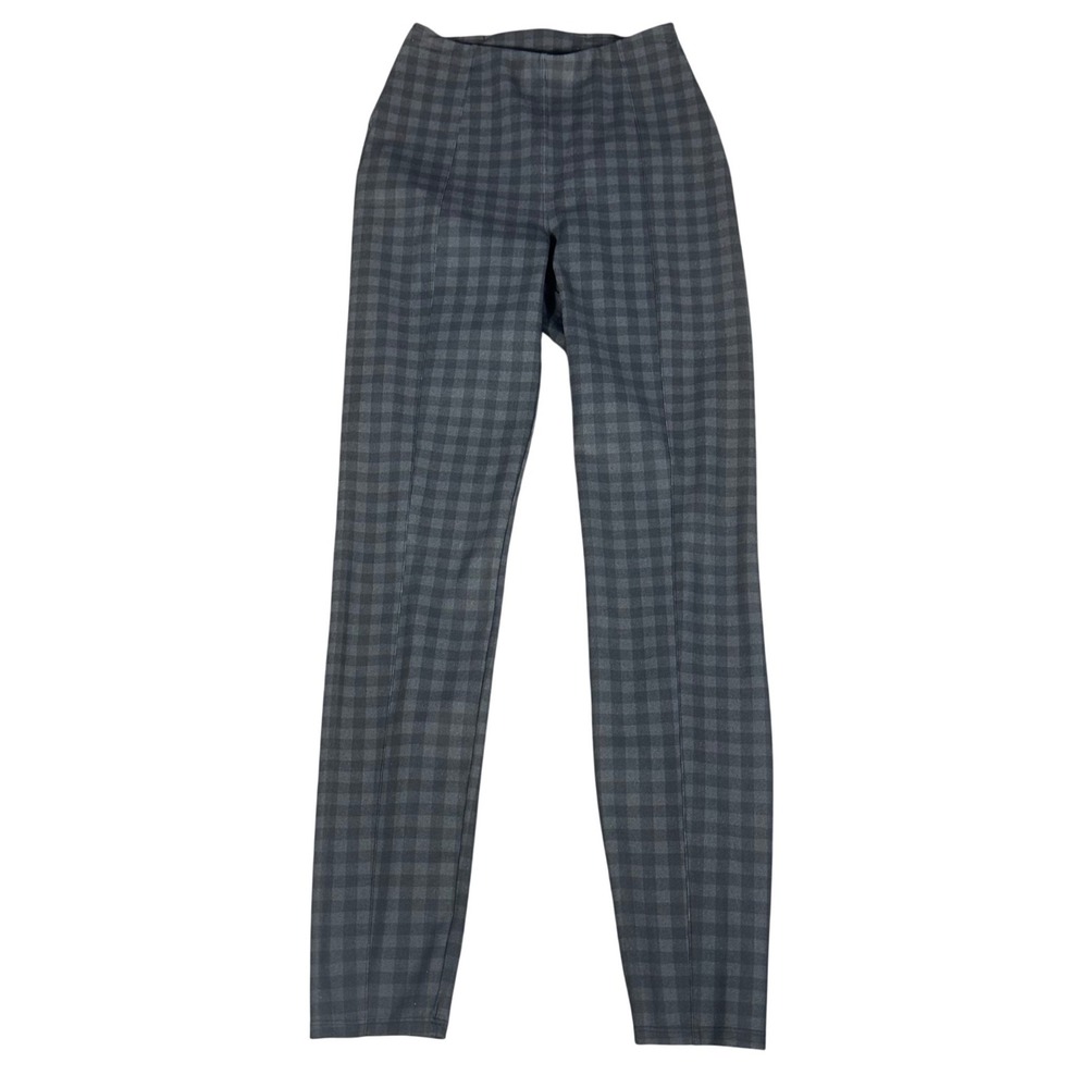Lululemon Here to There Pants Women's 2 Grey Gingham High Rise Plaid 7/8 Tapered - Picture 2 of 9